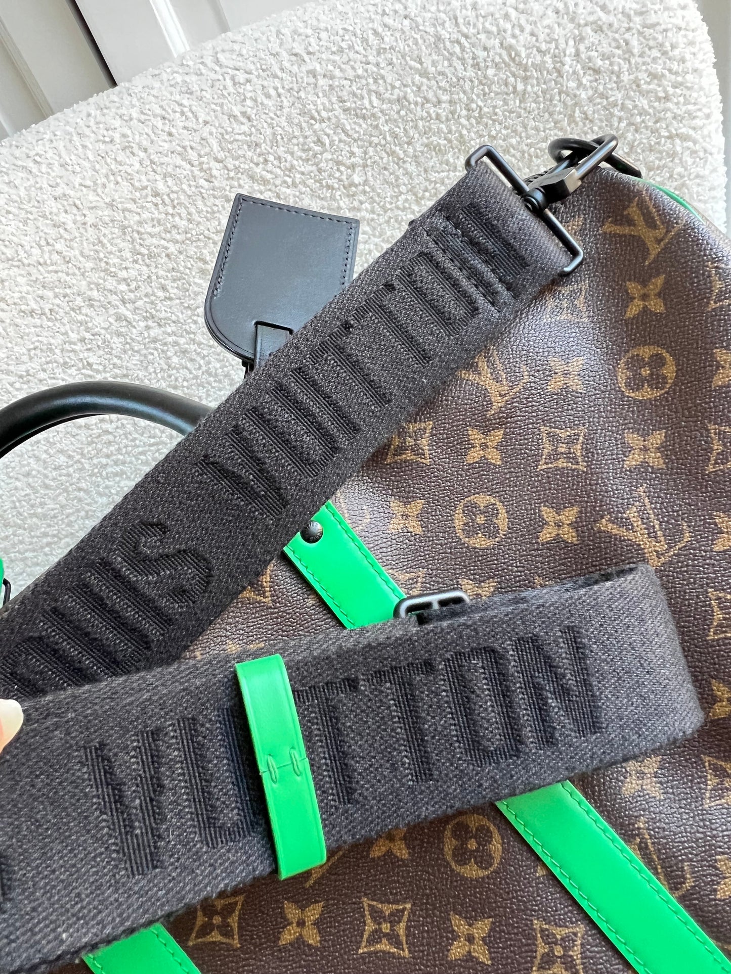 Louis Vuitton Keepall Bandouliere 50 Monogram Macassar and Minty Green (RRP £2,520)
