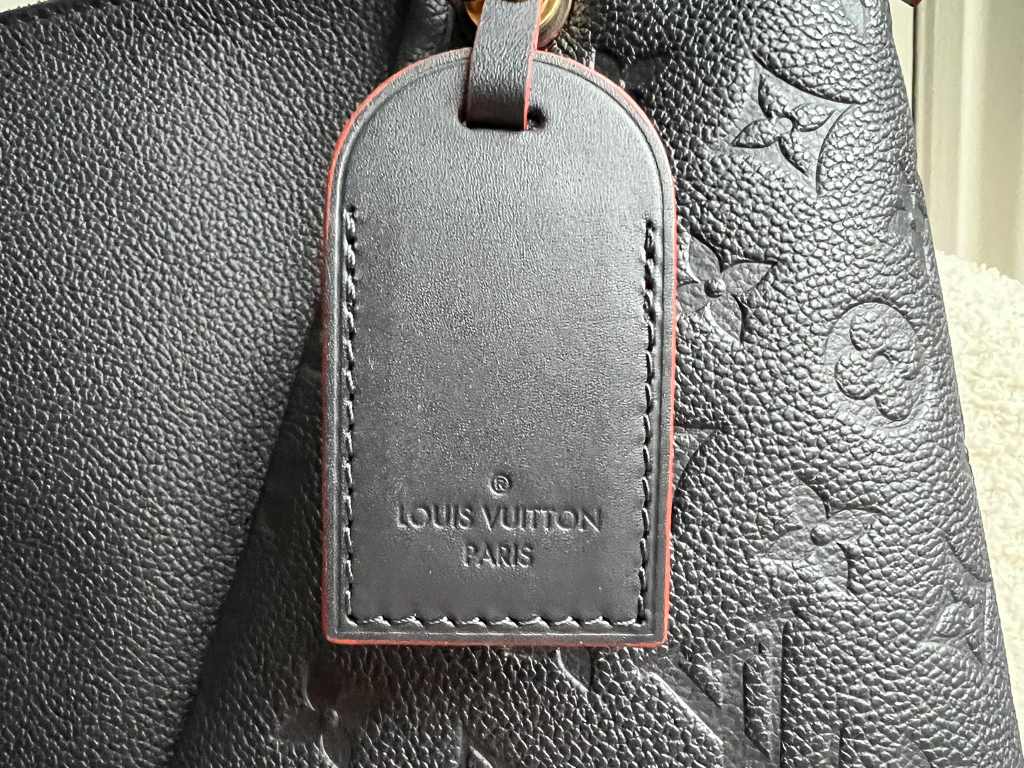 Louis Vuitton V Tote MM Navy Empreinte (RRP £2,390)