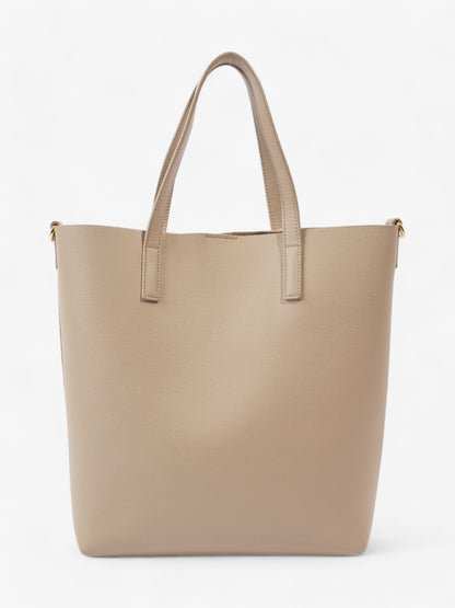 Saint Laurent Shopping Bag Dark Beige Calfskin Leather Toy