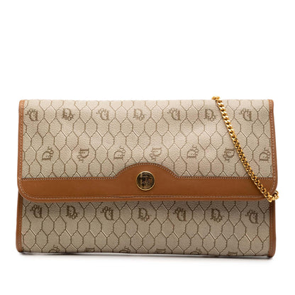 Dior Canvas Brown Shoulder Bag Canvas
