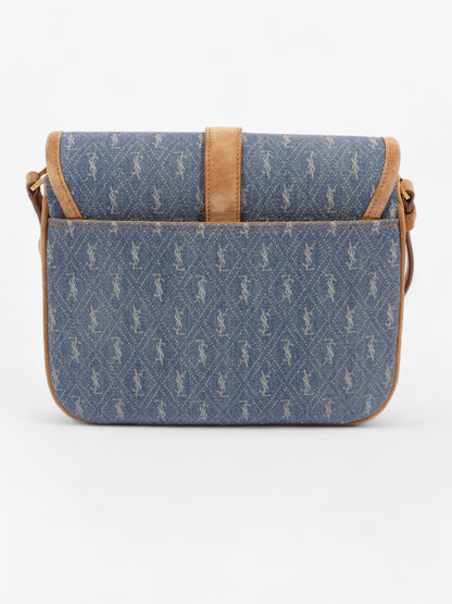 Saint Laurent Monogram Suede Brown Handbag