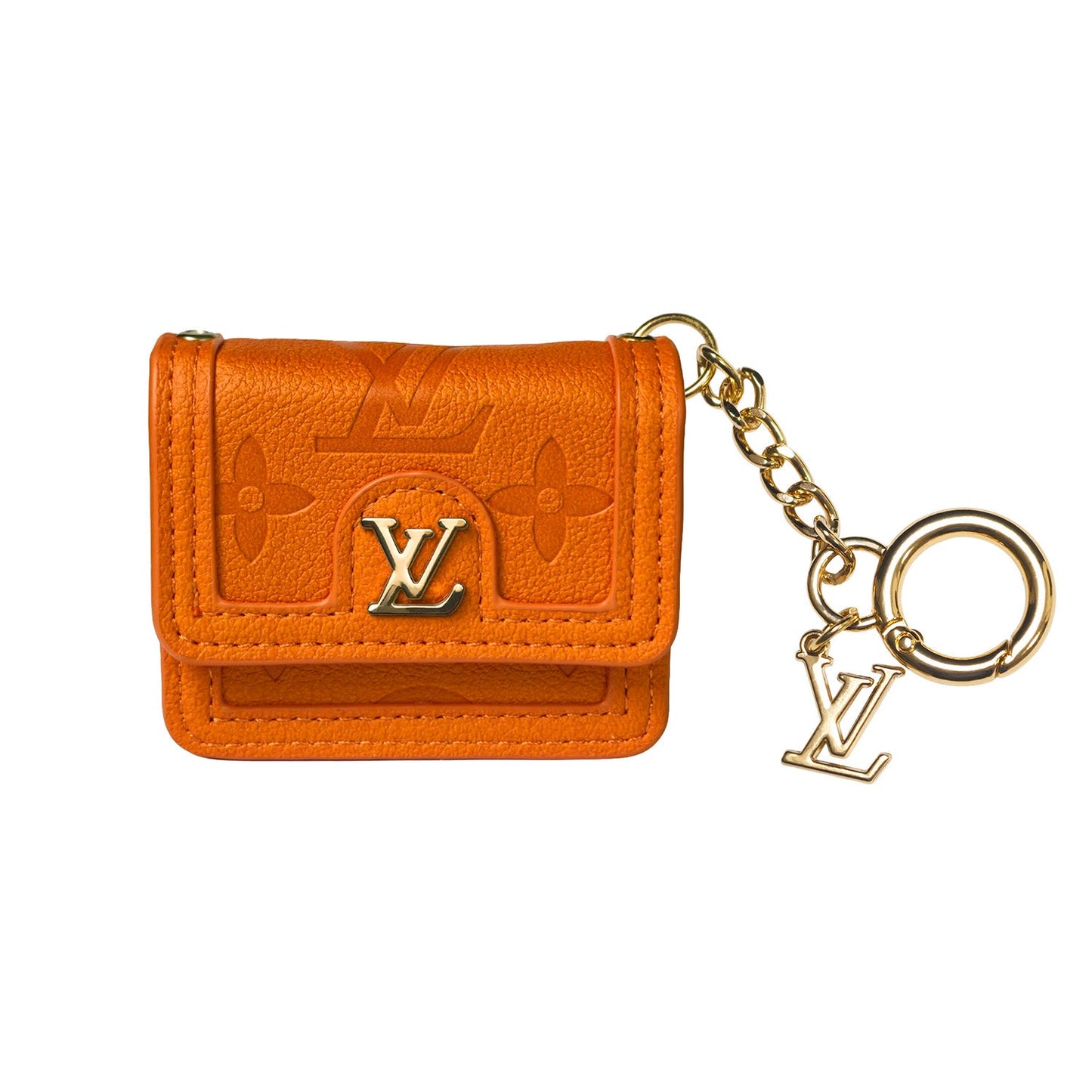 LV ORANGE LEATHER MONOGRAM UNIVERSAL BAG