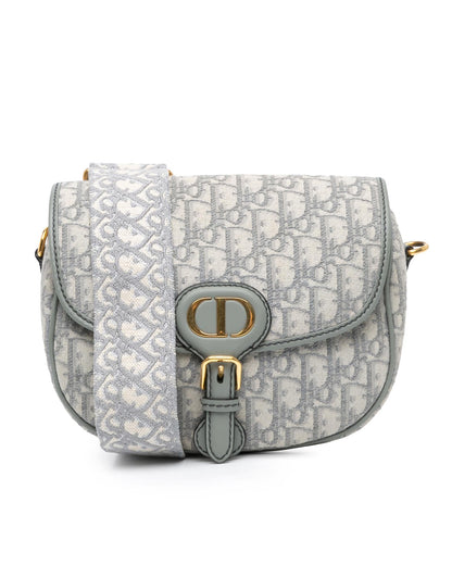 Medium Oblique Bobby Crossbody with Leather Trim and Adjustable Strap