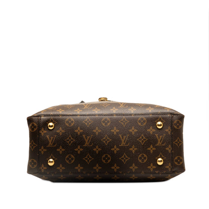 Brown Louis Vuitton Monogram Flower Tote Satchel