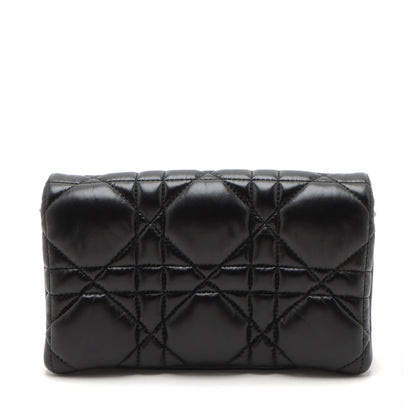 Dior Caro Cannage Black Shoulder Bag