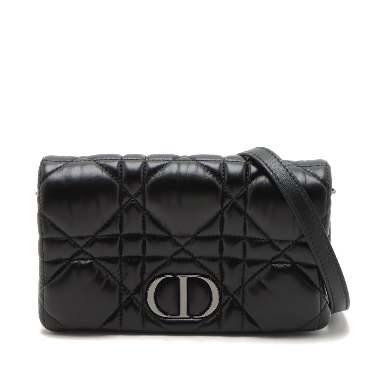 Dior Caro Cannage Black Shoulder Bag