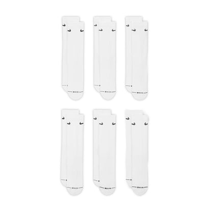 Nike Mens 6-Pack Everyday Elevated Socks - White