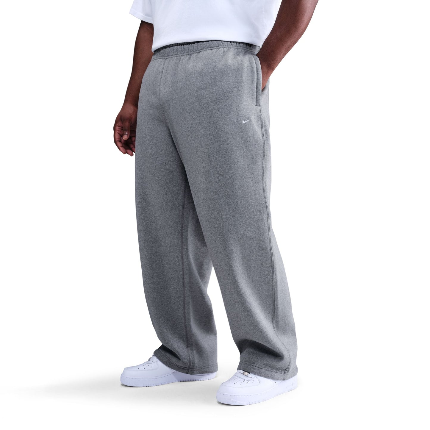 Nike Mens Solo Swoosh Loose Sweatpants - Dark Grey Heather