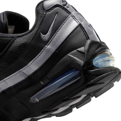 Nike Mens Air Max 95 "Big Bubble" - Black/Metallic Silver