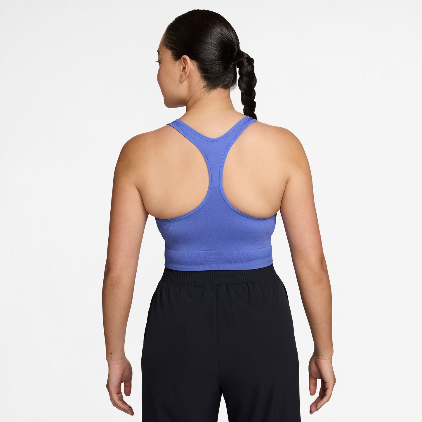 Nike Womens Pro Cropped Seamless Tank Top - Violet