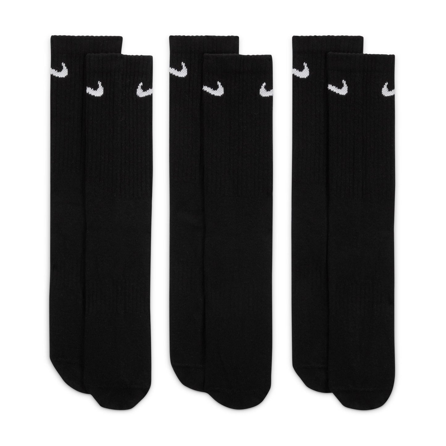 Nike Everyday Lightweight Crew Socks 3-Pack - Black