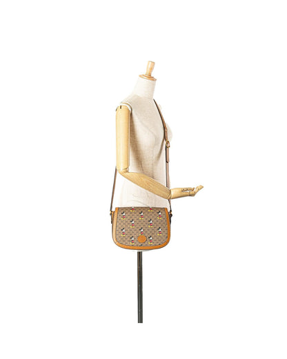 Mickey Mouse Printed Crossbody Bag with Leather Trim