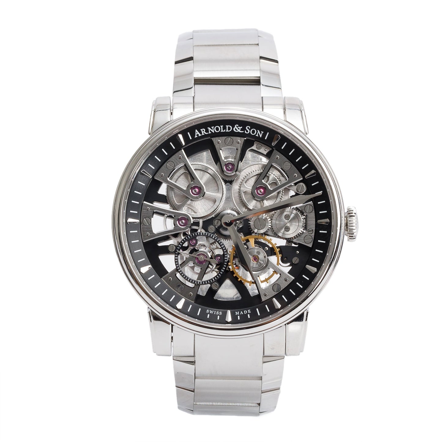 Arnold & Son Stainless Steel Nebula 41 MM Manual Watch