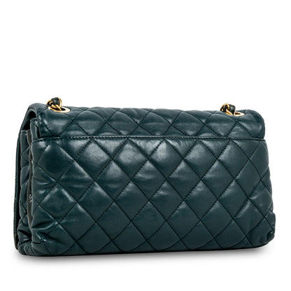 Chanel Classic Flap Lambskin Brown Shoulder Bag Style 10