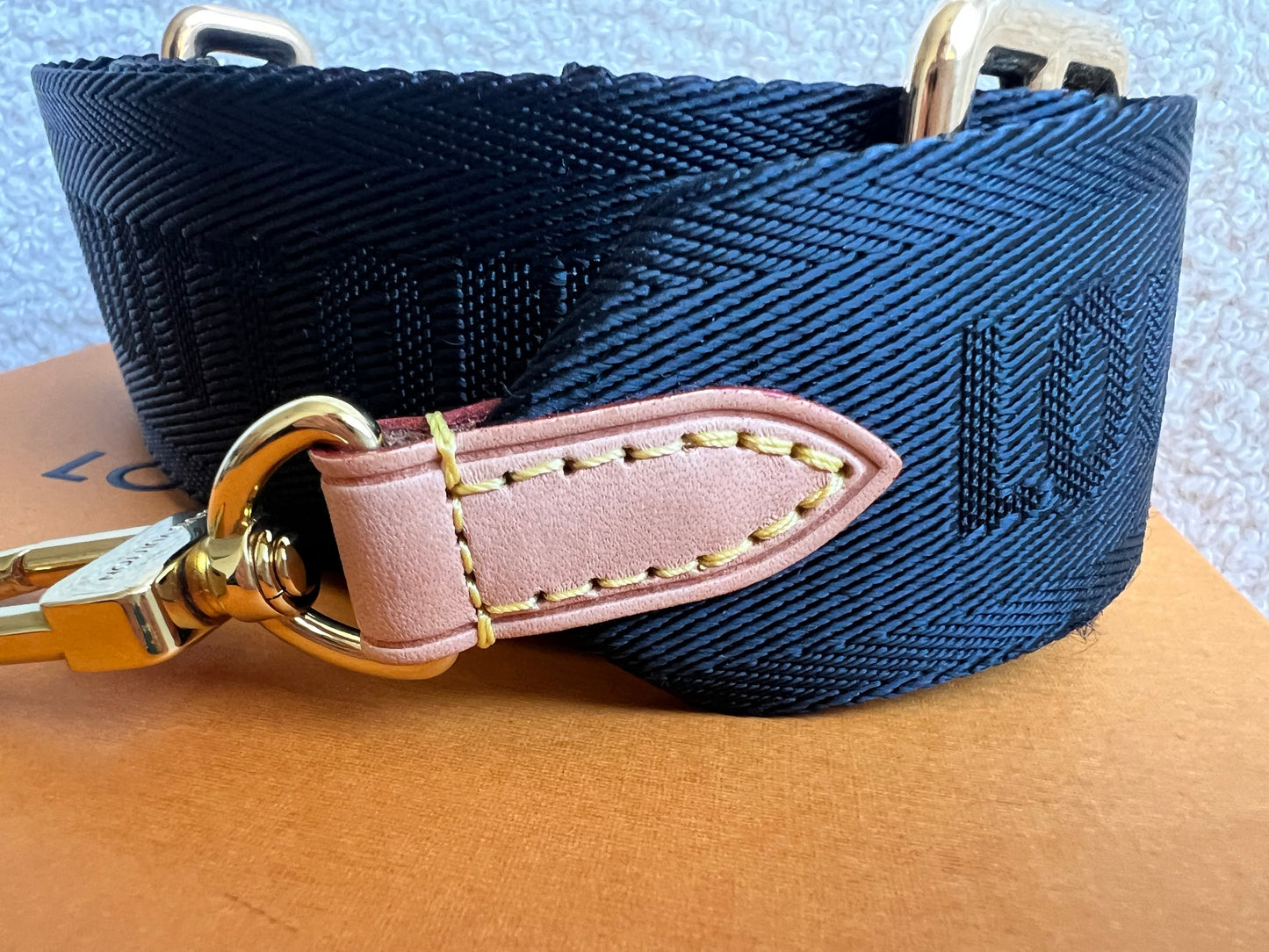 Louis Vuitton Black Canvas Bandouliere Strap