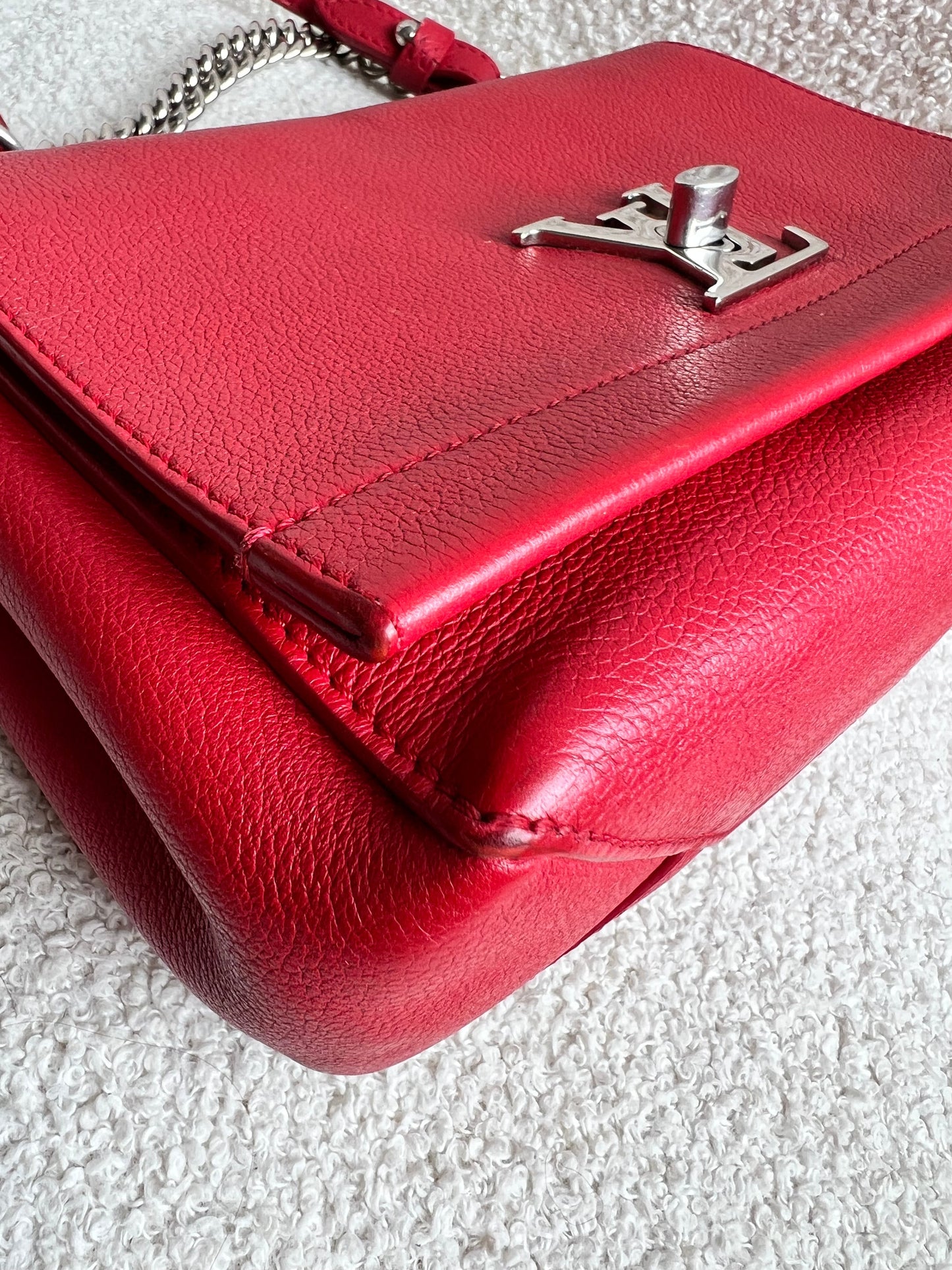 Louis Vuitton Red Mylockme II BB Bag