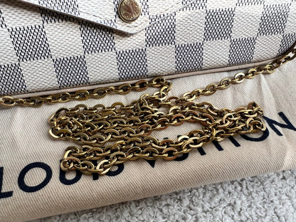Louis Vuitton Felicie Pochette Damier Azur (RRP £1110)
