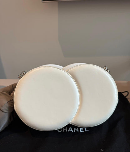 Chanel Gabrielle Leather Silver Shoulder Bag