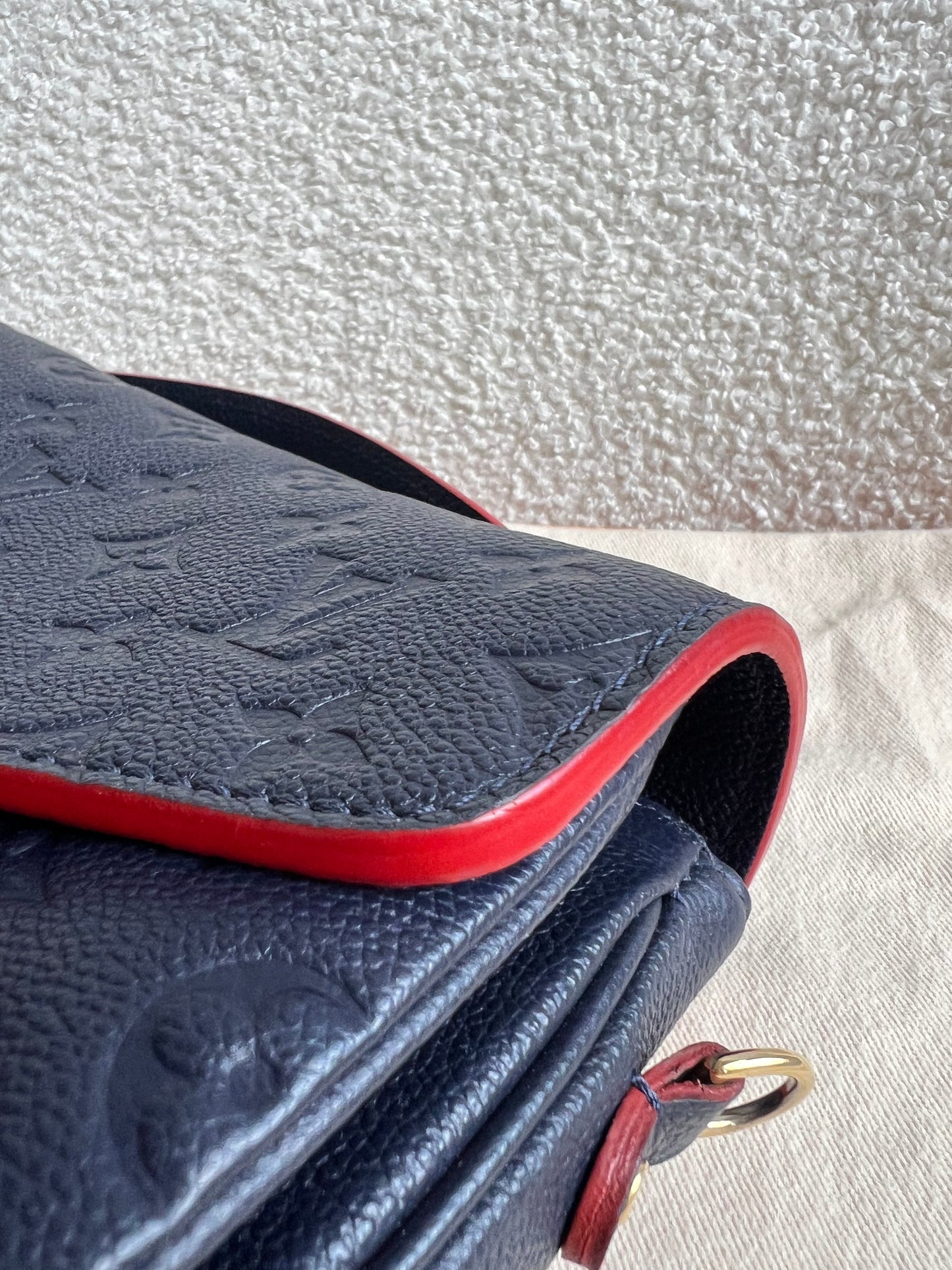 Louis Vuitton Pochette Metis Marine Rouge Empreinte (RRP £2,200)