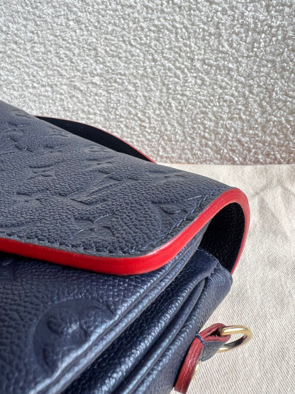 Louis Vuitton Pochette Metis Marine Rouge Empreinte (RRP £2,200)