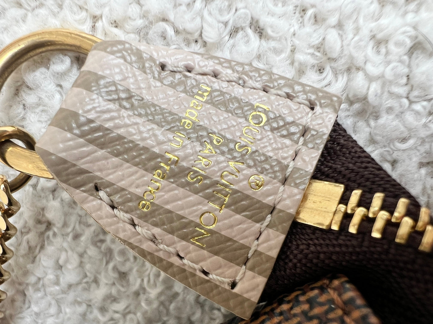 Louis Vuitton Limited Edition Trunks and Locks Mini Pochette Accessoires in Damier Ebene