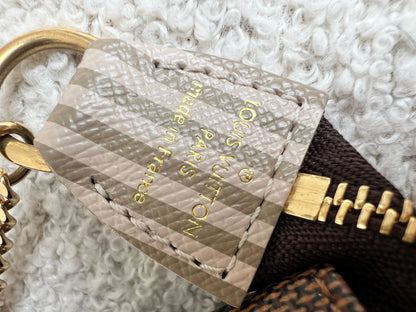 Louis Vuitton Limited Edition Trunks and Locks Mini Pochette Accessoires in Damier Ebene