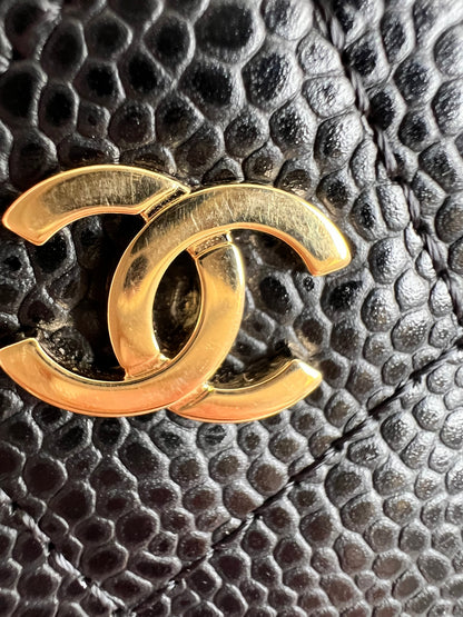 Chanel Black Caviar Card Holder with Gold Hardware (RRP £420)