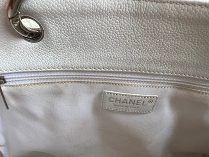 Chanel White Caviar Grand Shopper Tote (GST)