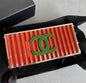 Chanel Luxury Leather Red Clutch