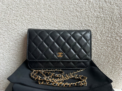 Chanel Black Caviar Wallet on Chain (RRP £2,930)