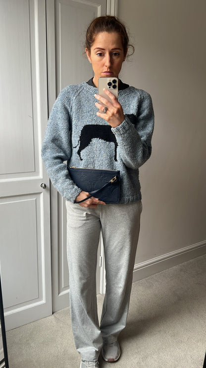 Louis Vuitton Pouch (from Neverfull) Navy Blue Empreinte