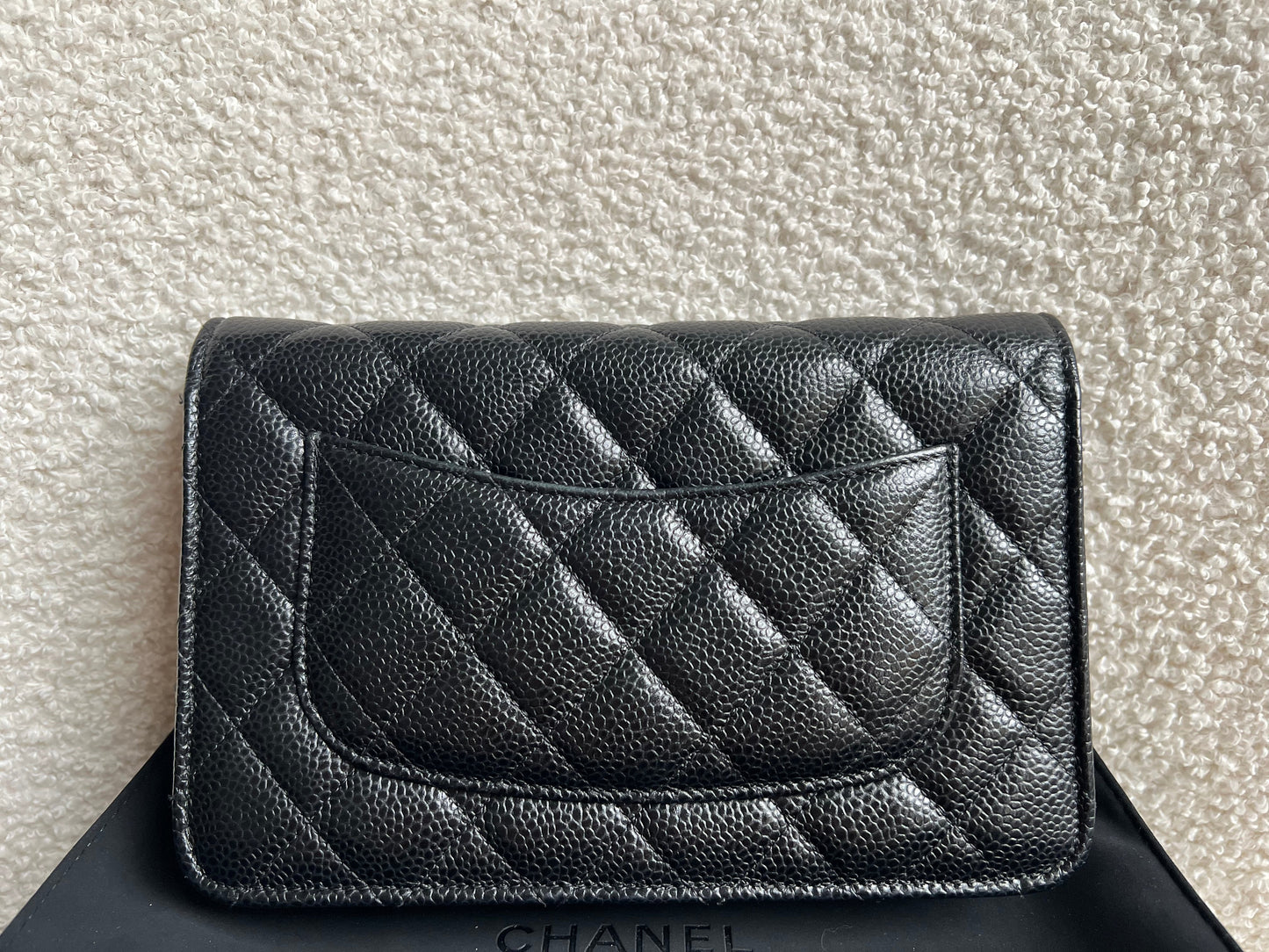 Chanel Black Caviar Wallet on Chain (RRP £2,930)