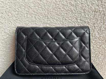Chanel Black Caviar Wallet on Chain (RRP £2,930)