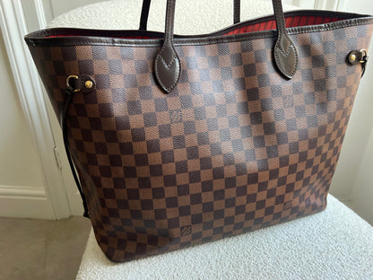 Louis Vuitton Neverfull GM Damier Ebene Cherry Interior (RRP £1,500)