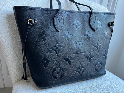 Louis Vuitton Neverfull MM Black Empreinte (RRP £1,970)