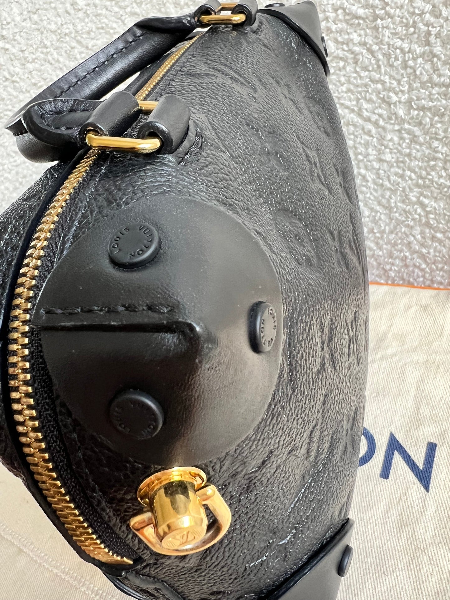 Louis Vuitton Black Empreinte Petite Malle Souple Bag (RRP £2420)