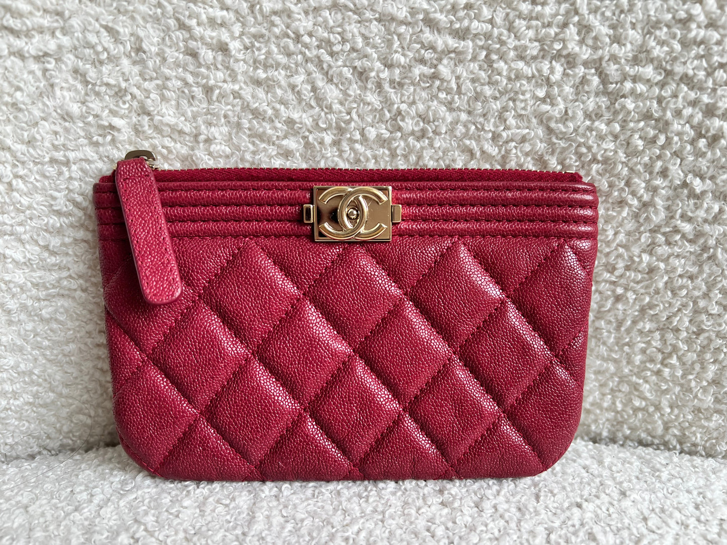 Chanel Boy Pink Zip pouch Mini Ocase (RRP £530)