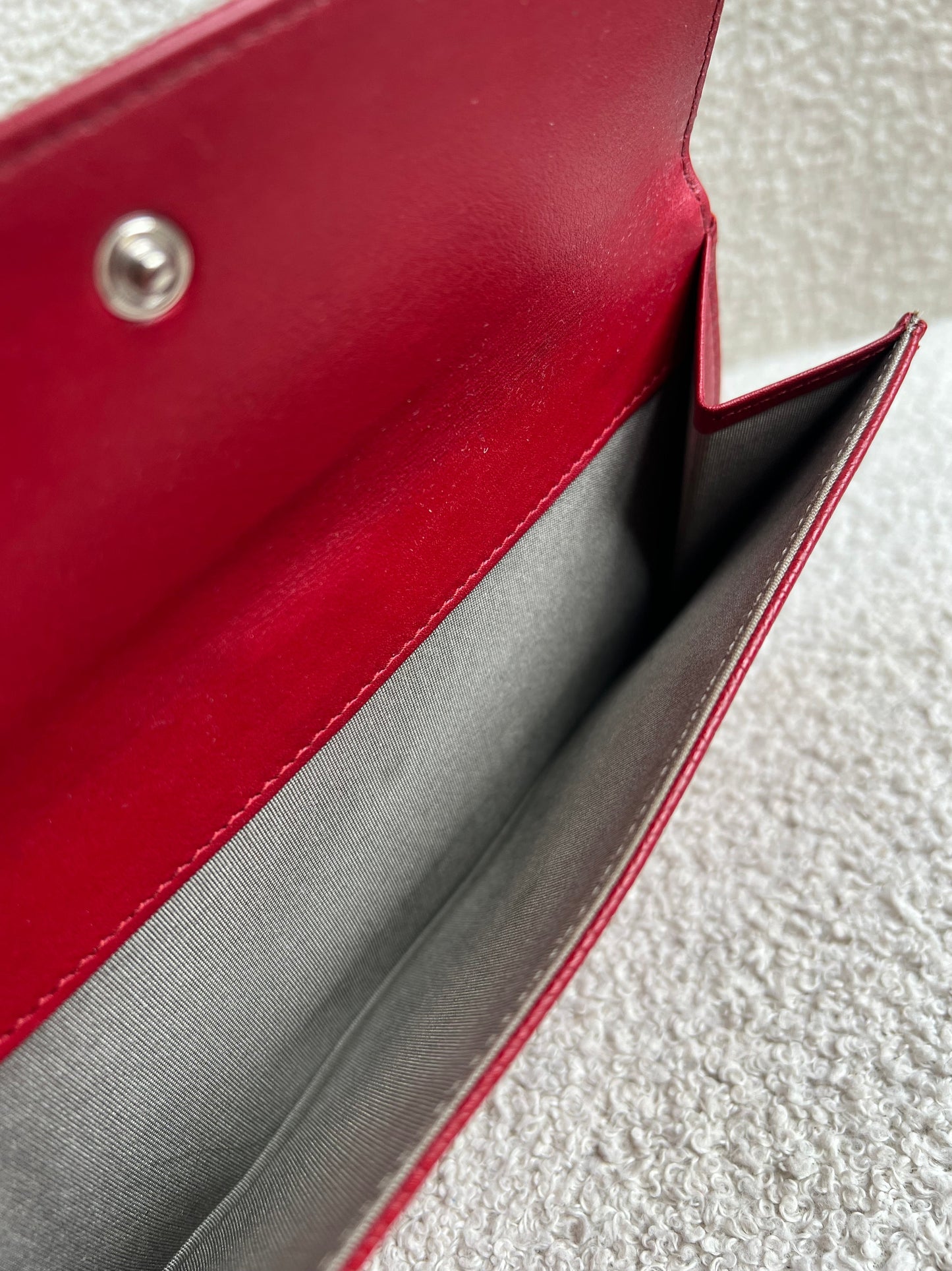 Chanel Red Caviar Timeless Large Flap Wallet