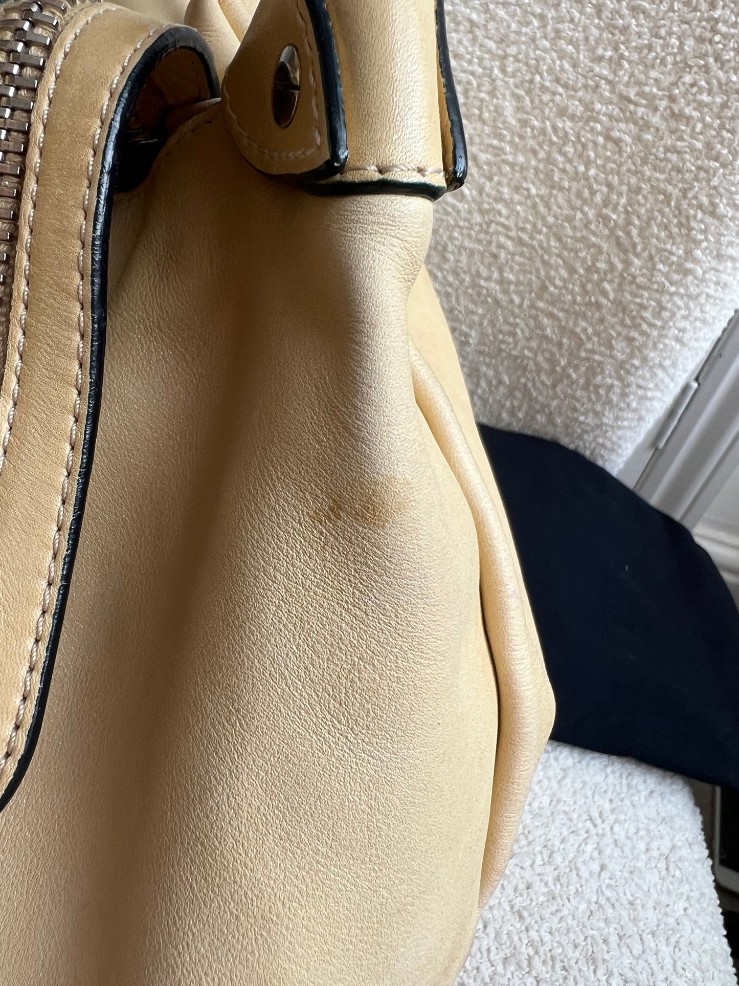 Chanel Beige Edgy Lambskin Large Hobo