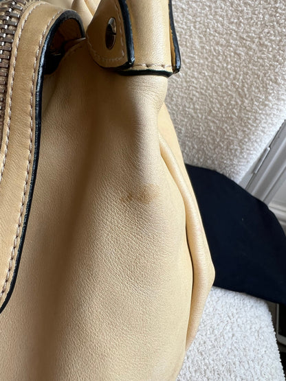 Chanel Beige Edgy Lambskin Large Hobo