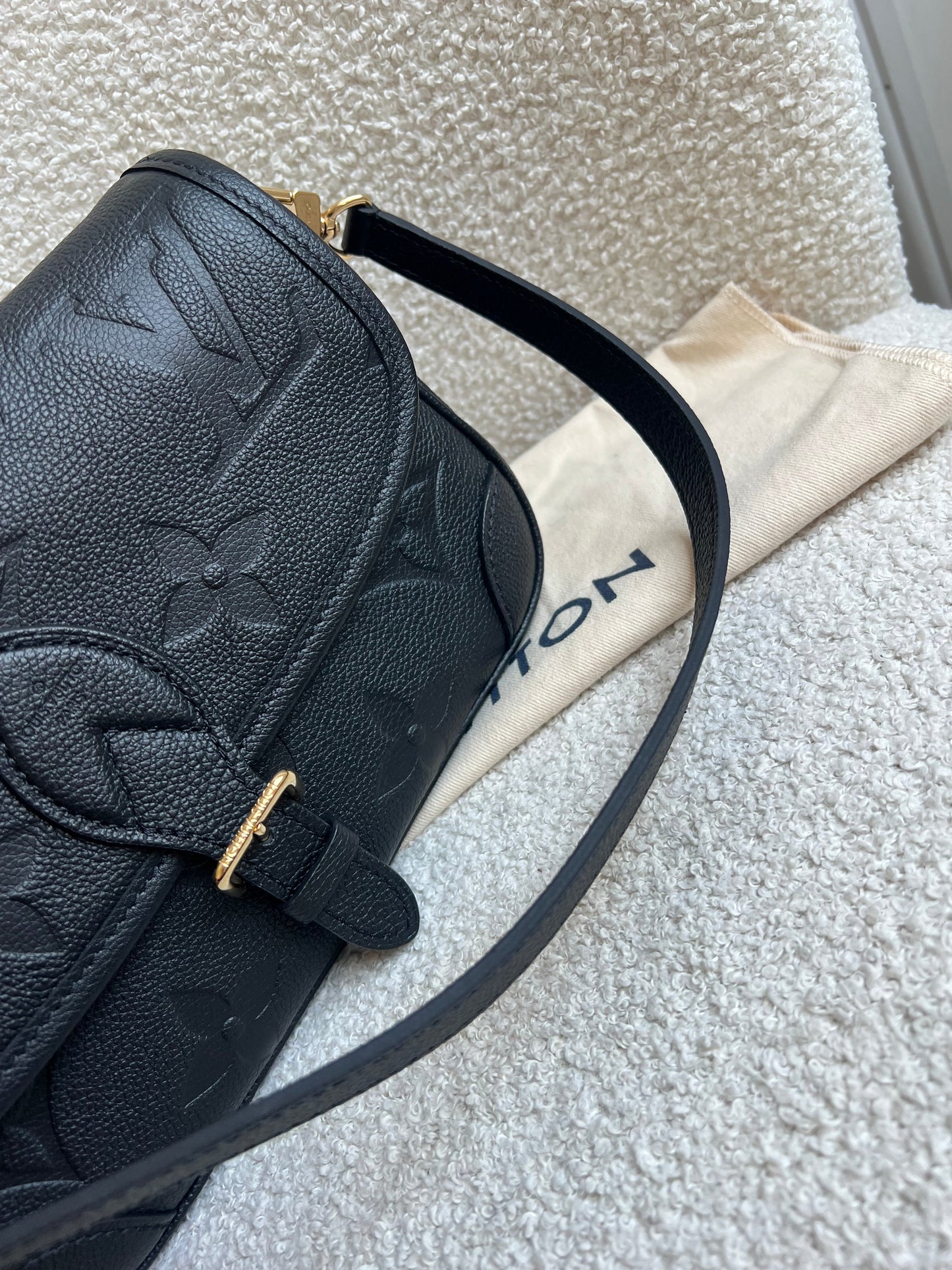 Louis Vuitton Diane Satchel Black Empreinte (RRP £2,120)