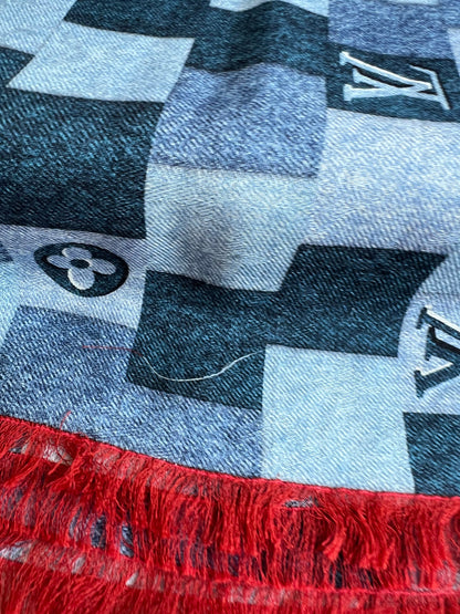 Louis Vuitton Monogram Denim Check Shawl (RRP £550)