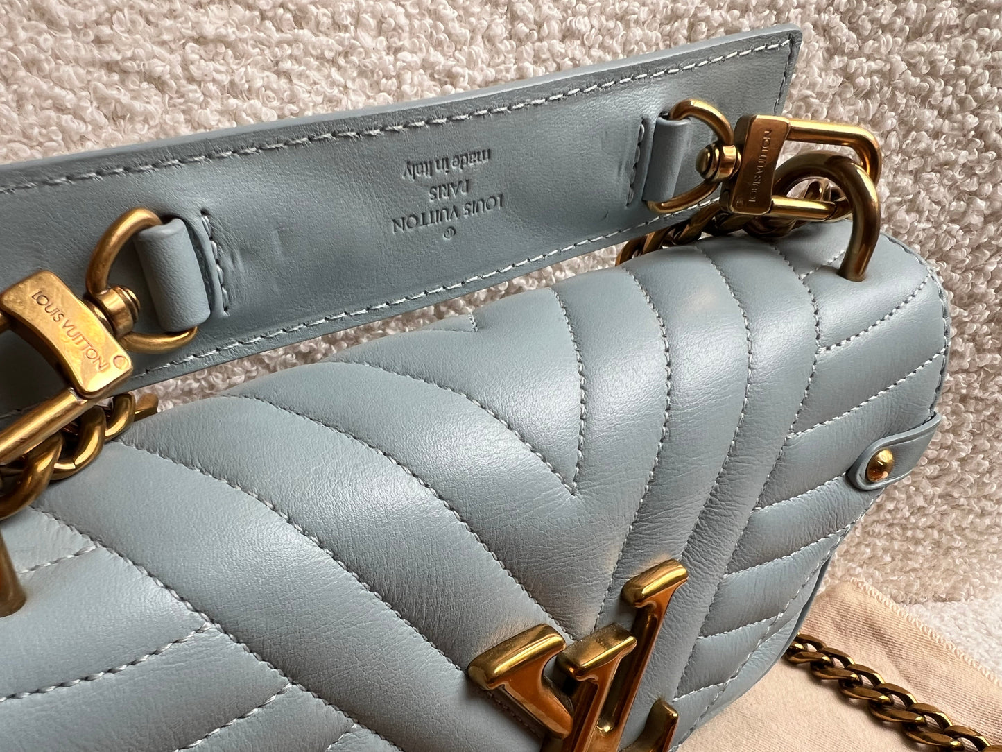 Louis Vuitton New Wave PM Bag in Light Blue