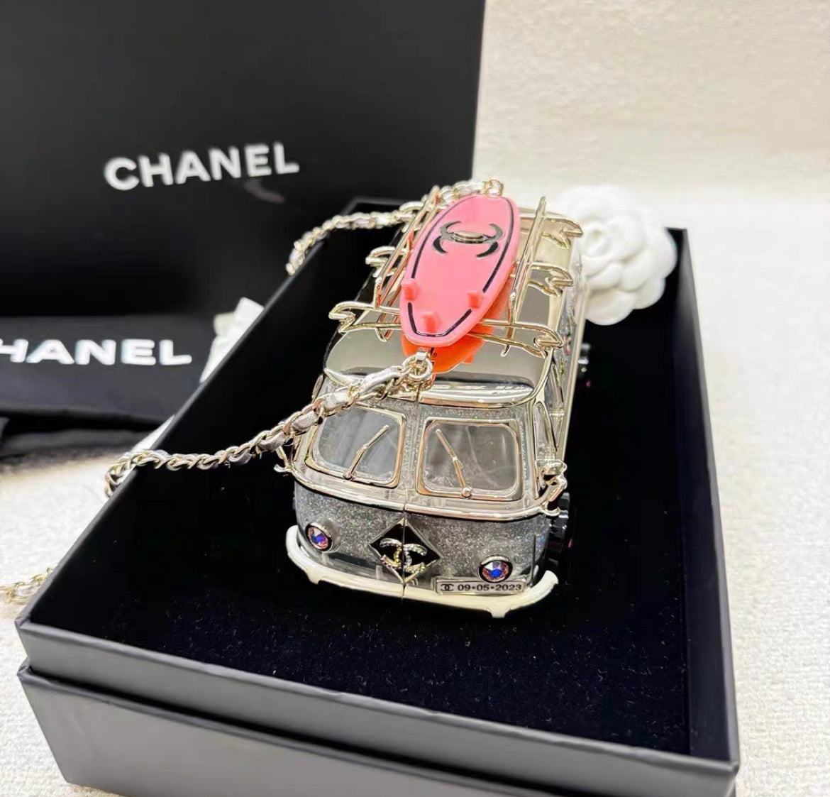Chanel 24C Mini Bus Van Hollywood Minaudiere Mini Bag Handbag Collectible