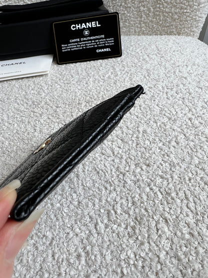 Chanel Black Caviar Card Holder with Gold Hardware (RRP £420)