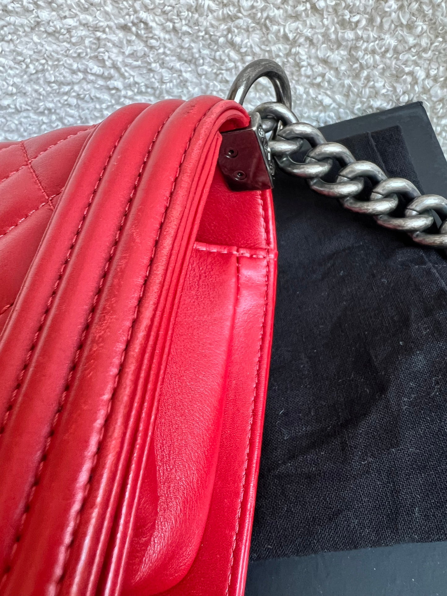 Chanel Small Red Boy Bag (RRP £5,390)