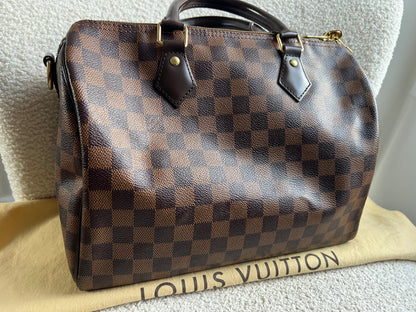 Louis Vuitton Speedy Bandouliere 30 Damier Ebene (RRP £1490)