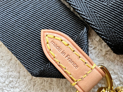 Louis Vuitton Black Canvas Bandouliere Strap