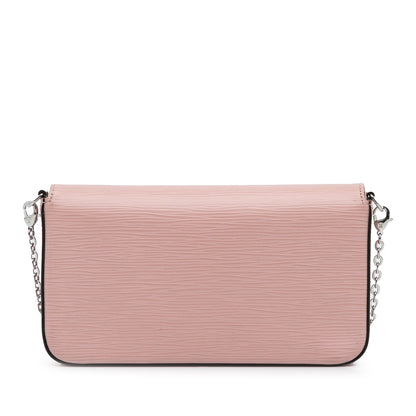 Pink Louis Vuitton Epi Pochette Felicie Crossbody Bag