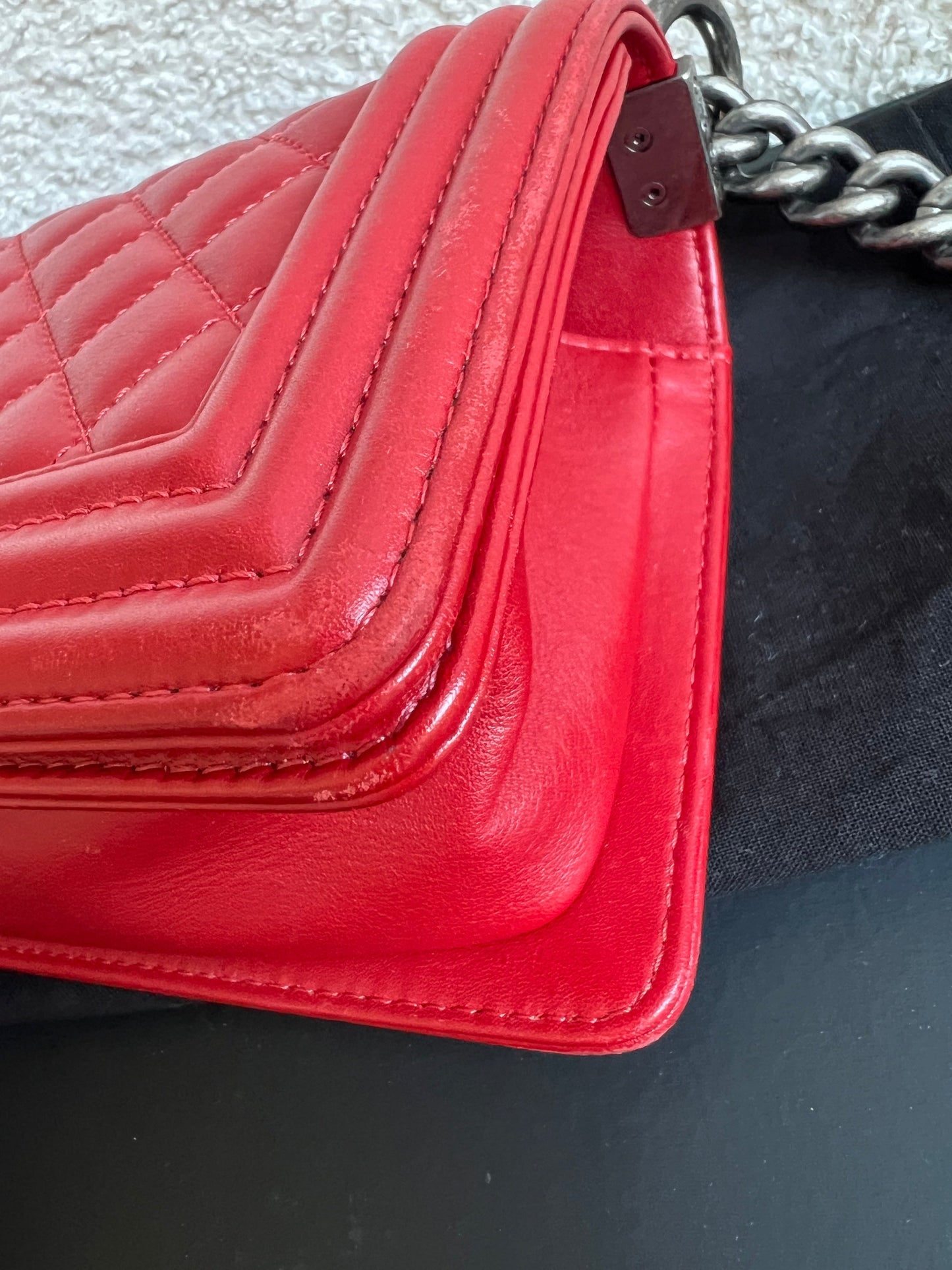 Chanel Small Red Boy Bag (RRP £5,390)